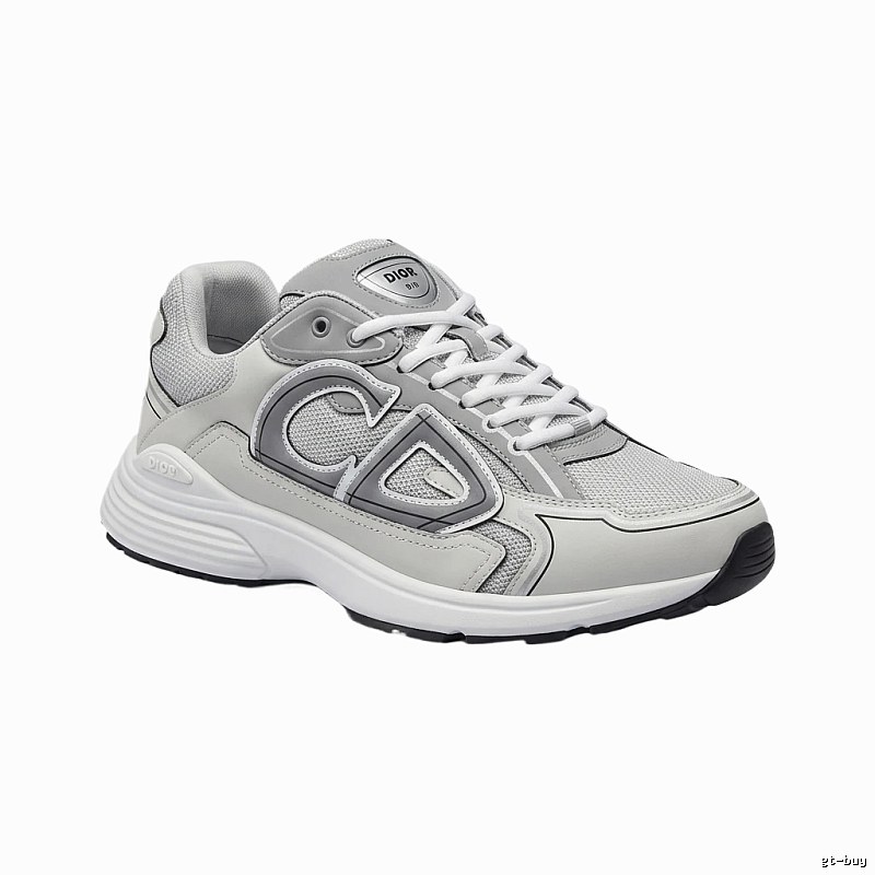 Dior retro-style gray and white sports shoes