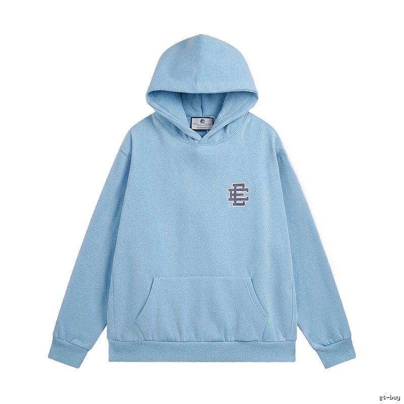 Eric Emanuel Classic Simple Style Blue Hoodie