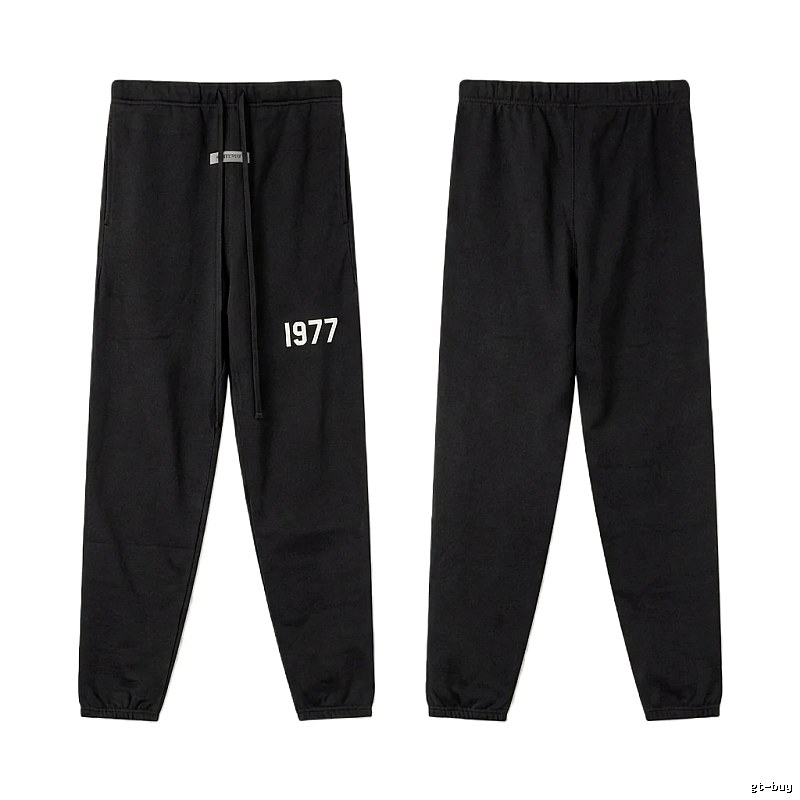 ESSENTIALS 1977 Minimalist Style Black Pants