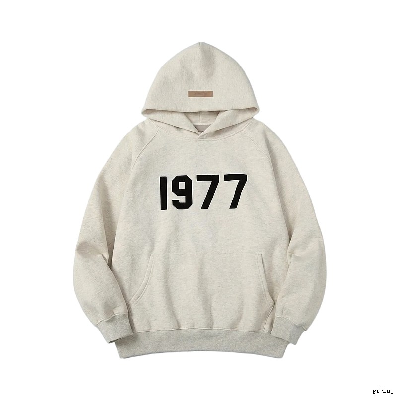 ESSENTIALS 1977 Style Light Grey Hoodie