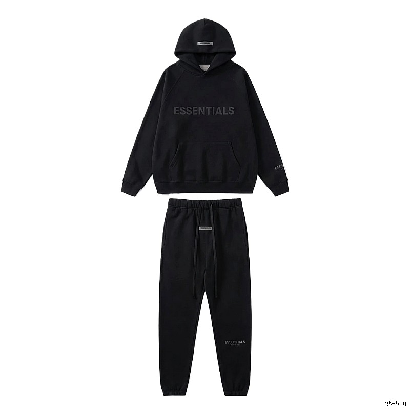 ESSENTIALS casual style black suit