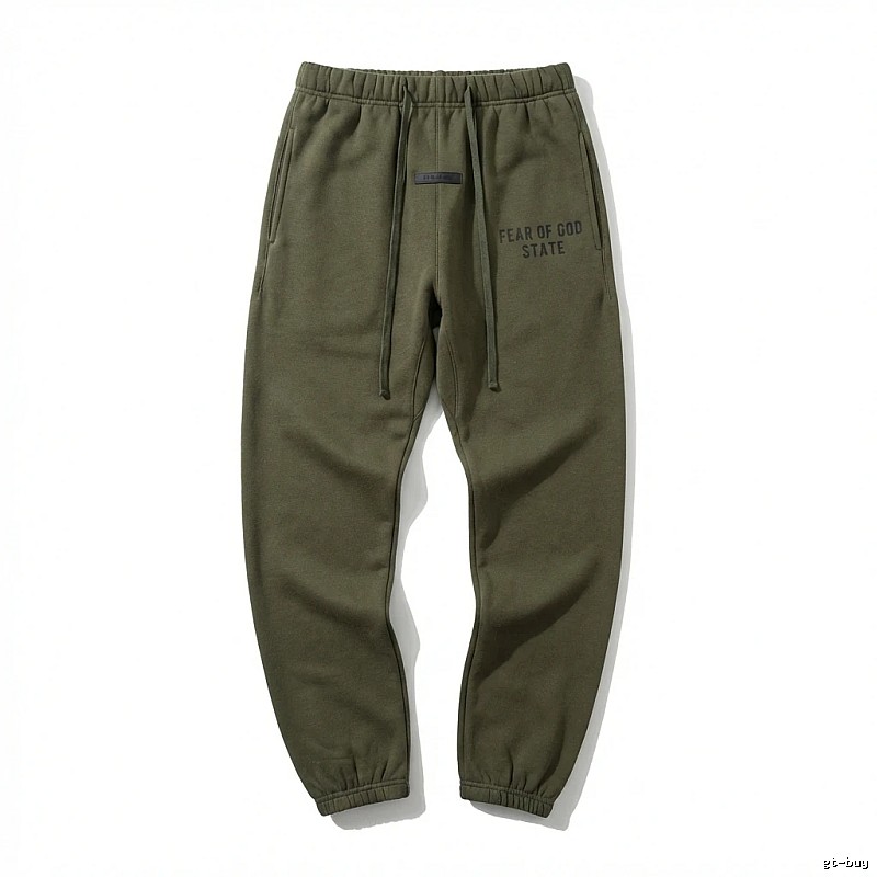 ESSENTIALS casual style olive green sweatpants