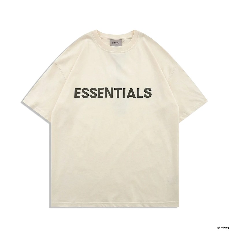 ESSENTIALS minimalist style beige T-shirt
