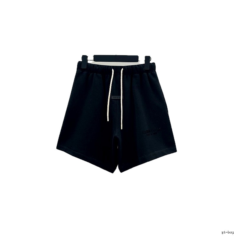 ESSENTIALS Minimalist Style Black Shorts