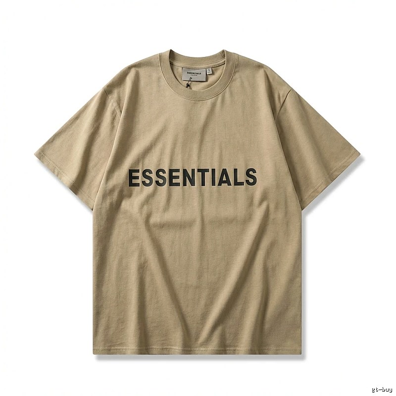 ESSENTIALS minimalist style khaki T-shirt