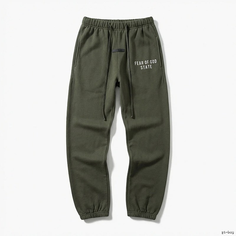 ESSENTIALS Minimalist Style Military Green Sweatpants
