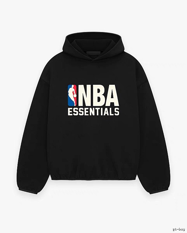ESSENTIALS NBA-style black hoodie