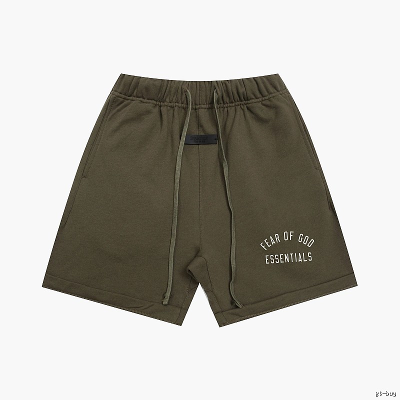 ESSENTIALS trendy brand army green shorts