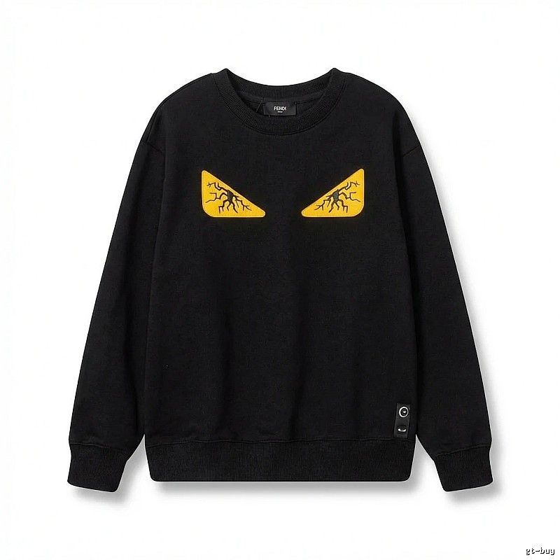 Fendi Monster Trendy Cool Black Sweatshirt