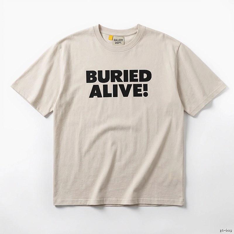 Gallery Dept. Alphabet Style Beige T-shirt