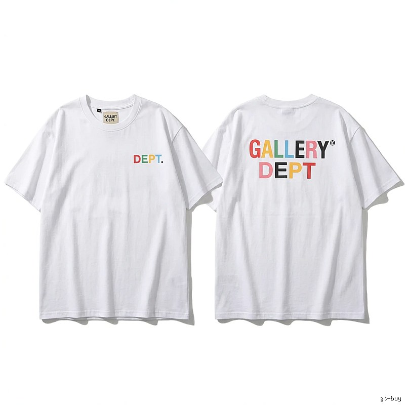 Gallery Dept Colorful Letter Style White T-shirt