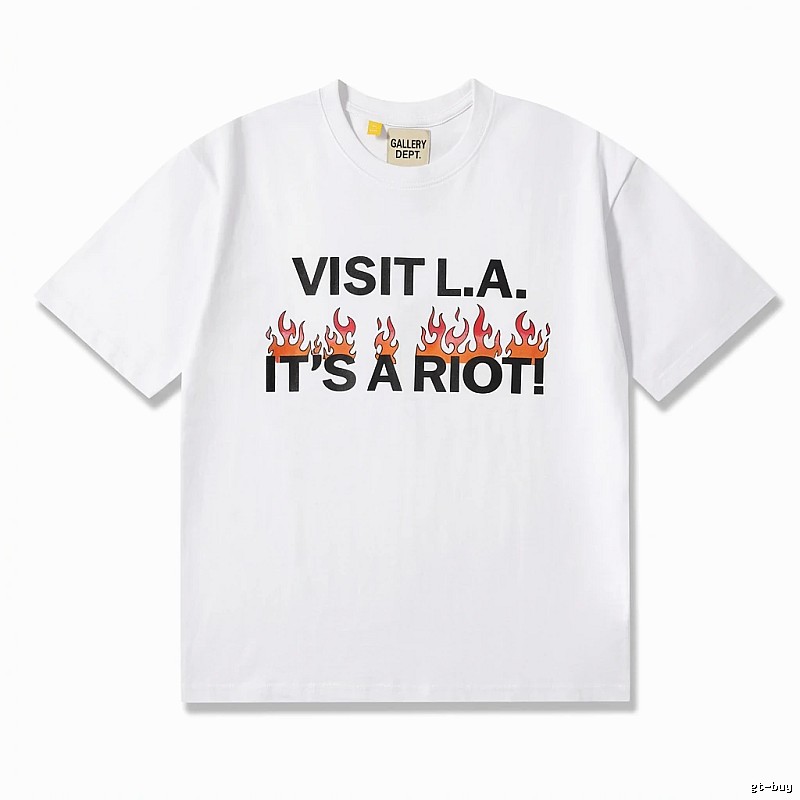 Gallery Dept Flame Print White T-shirt