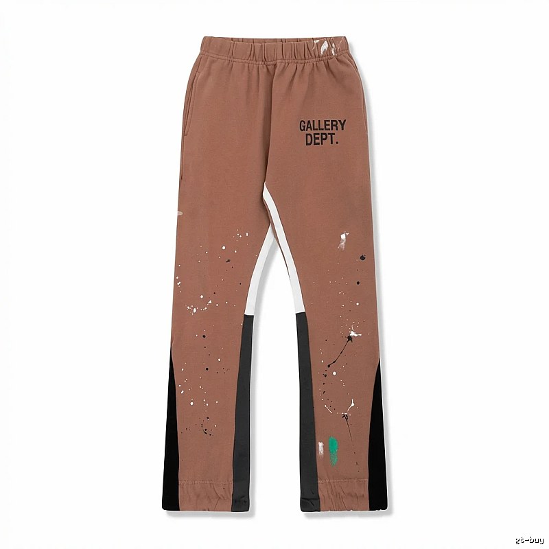 Gallery Dept Graffiti Style Coffee-colored Pants