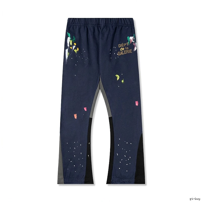 Gallery Dept graffiti-style dark blue sweatpants