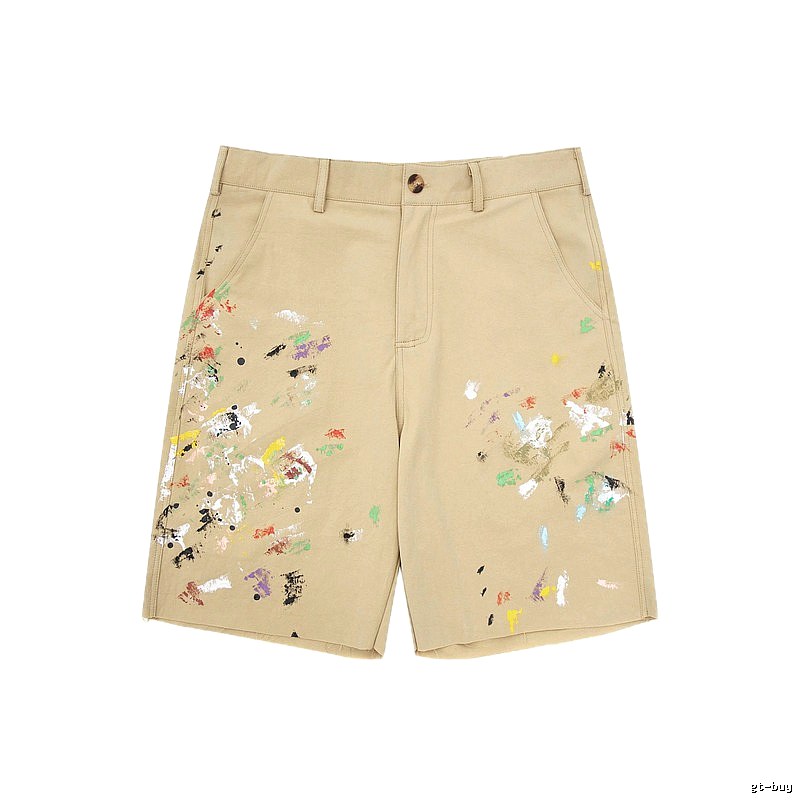 Gallery Dept Graffiti Style Khaki Shorts