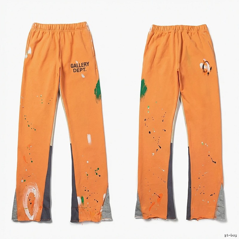 Gallery Dept Graffiti Style Orange Pants