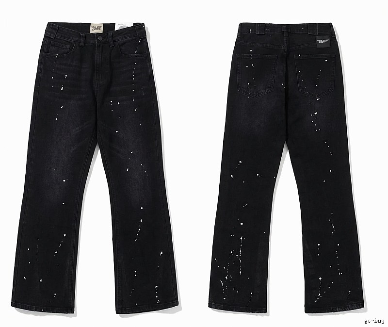 Gallery Dept Splatter-paint Style Black Jeans