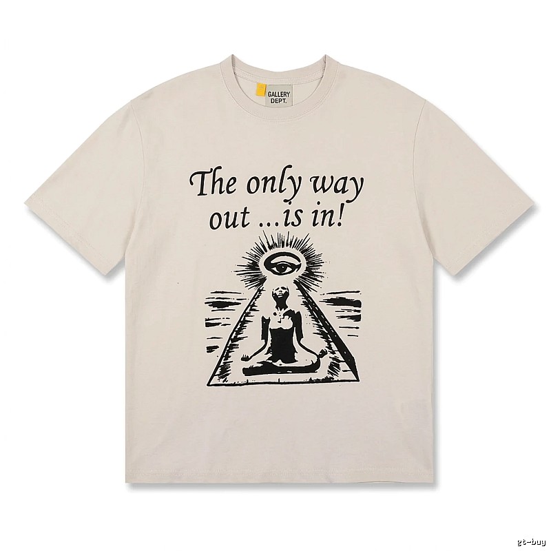 Gallery Dept Trendy Cool Style Off-white T-shirt