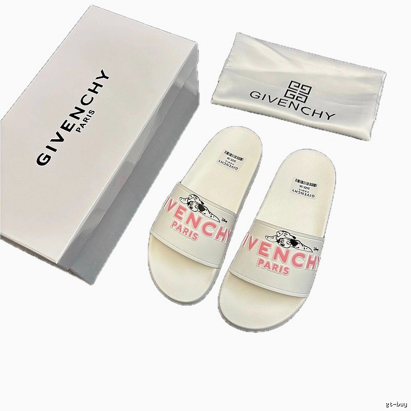 Givenchy x Disney Co-branded Casual Style White Slippers