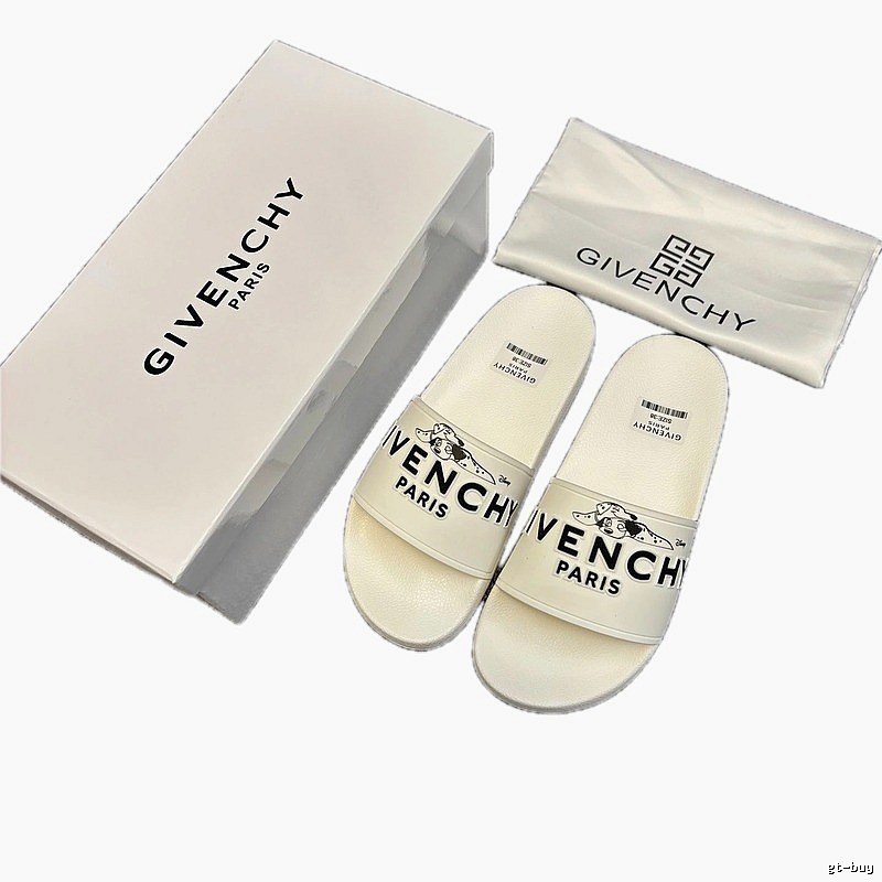 Givenchy x Disney Co-branded Trendy White Slide Sandals