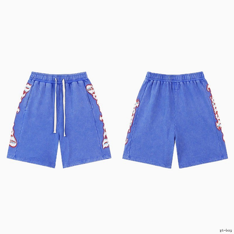 Godspeed Printed Street Style Blue Shorts