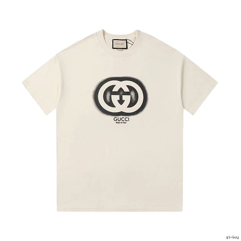 Gucci Double G Print Vintage Style Off-white T-shirt