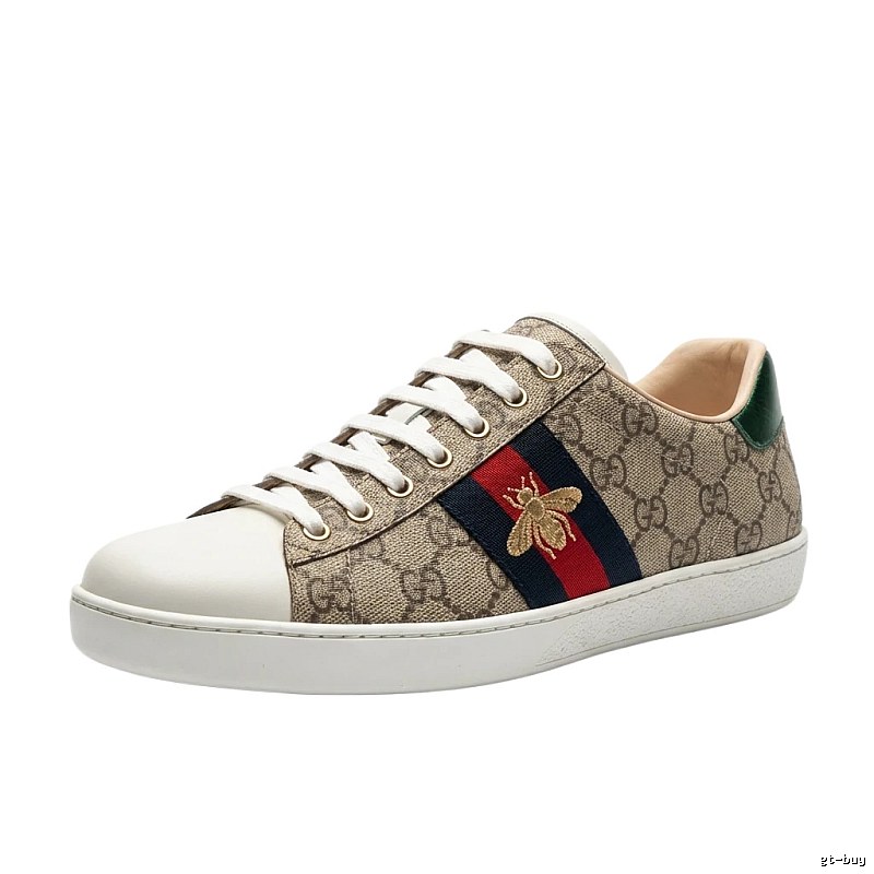 Gucci retro-style beige canvas shoes