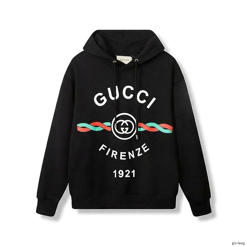 Gucci retro-style black hoodie