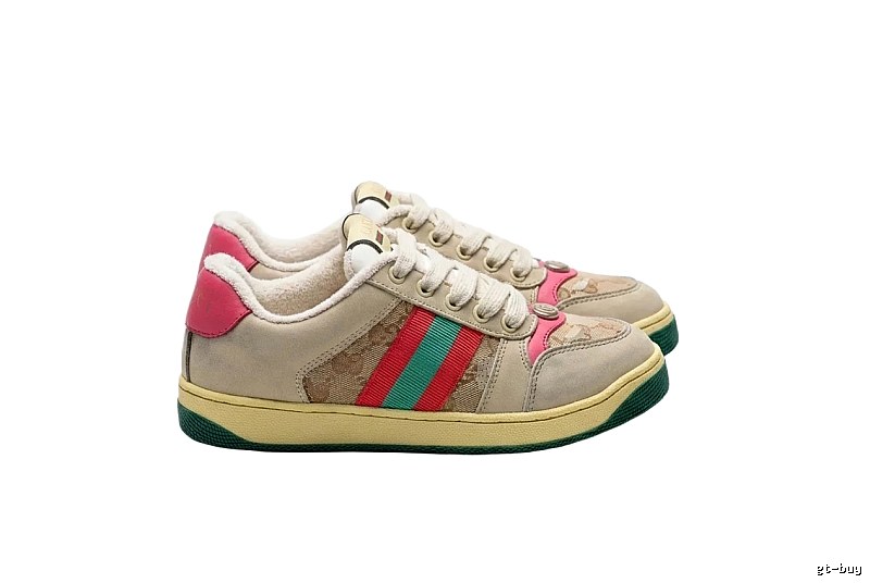 Gucci retro-style three-color sports shoes