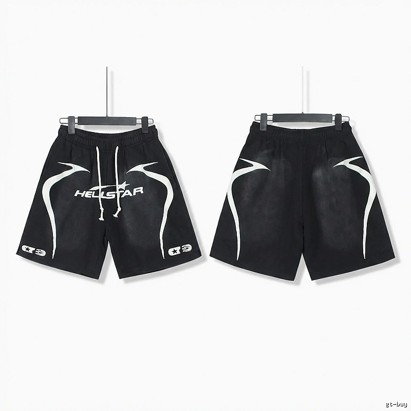 Hellstar dark style black shorts