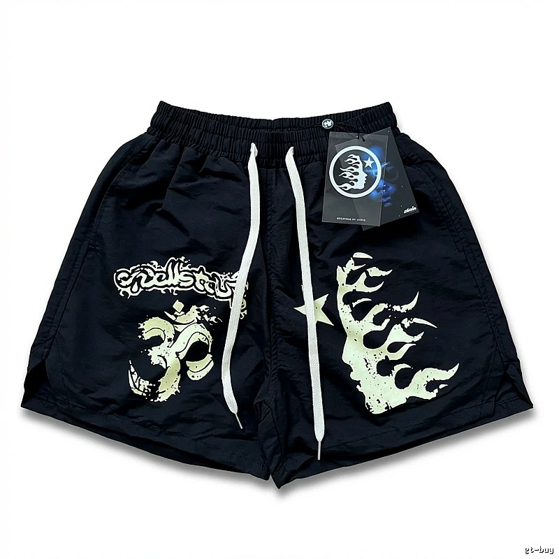 Hellstar dark style printed shorts