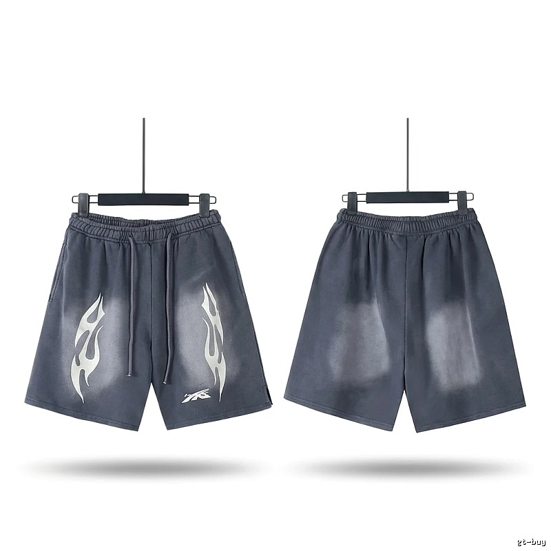 Hellstar Flame Dark Style Shorts
