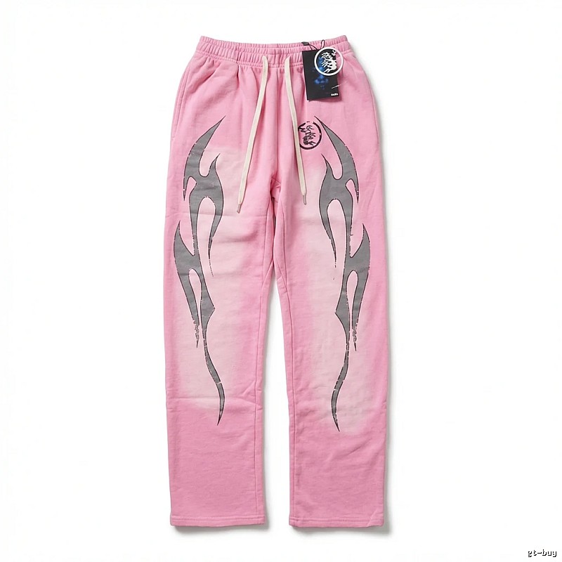 Hellstar Flame Wind Pink Sweatpants