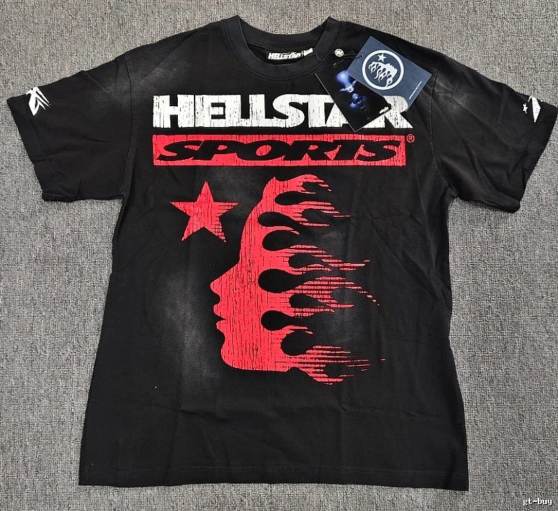 Hellstar Sports Street Style Black Short-sleeve T-shirt