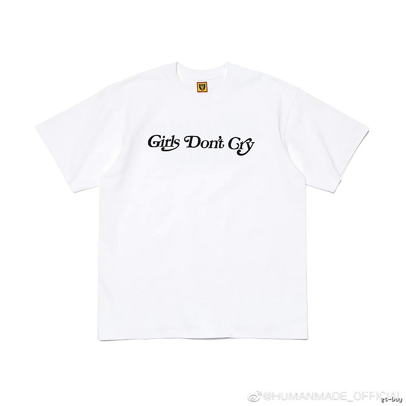 HUMAN MADE Co-branded Japanese Streetwear White Printed T-Shirt
