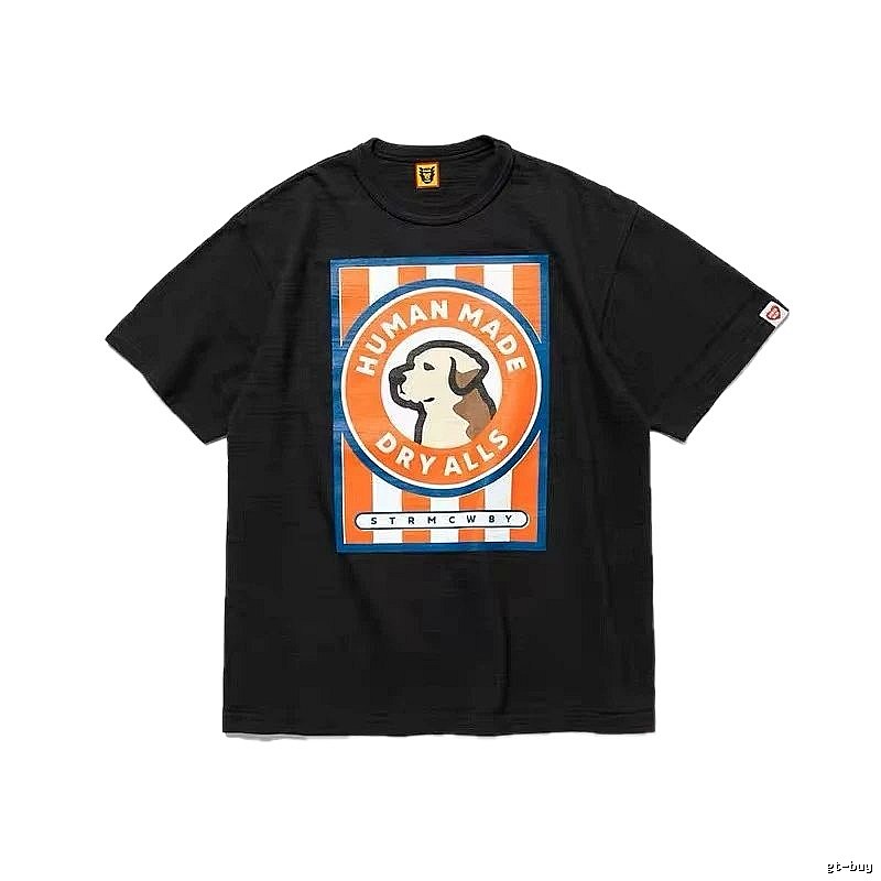 HUMAN MADE DRYALLS Vintage Style Black T-shirt