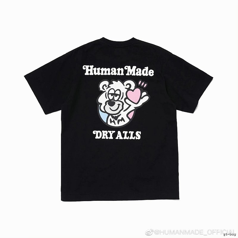 HUMAN MADE EDRYALLS Cartoon Print Black T-shirt