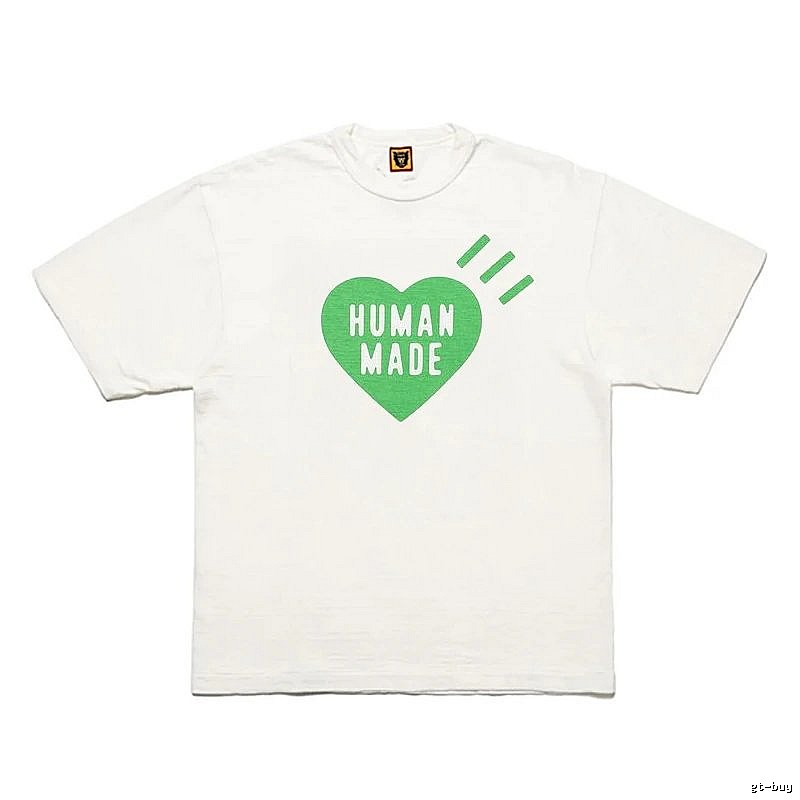 Human Made Logo Detail Heart logo T-shirt Black Green Human with Relaxed Feel
