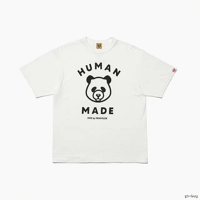 HUMAN MADE Panda Print Japanese Streetwear White Short Sleeve T-Shirt