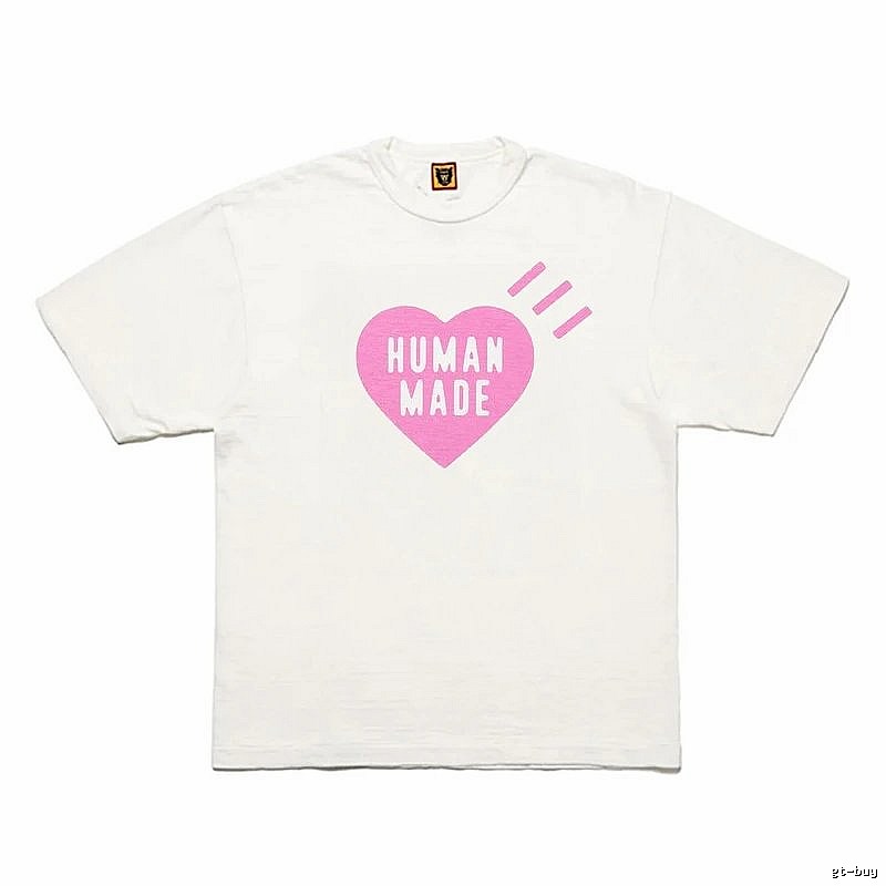 Human Made Patterned Heart logo T-shirt Black Green Human with Polished Detail