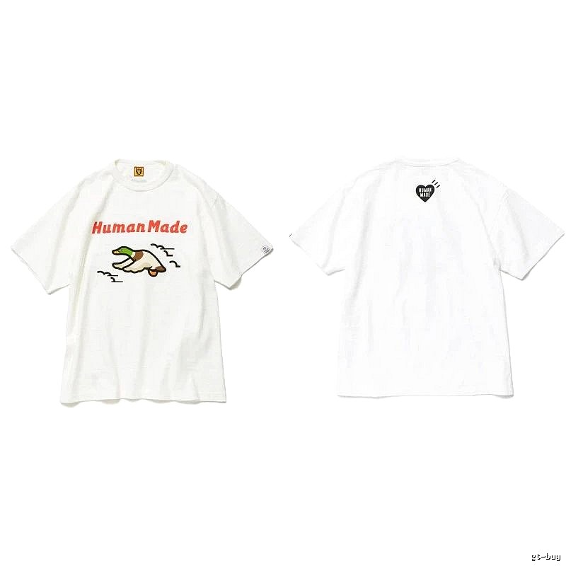 Human Made Premium Style Heart logo T-shirt Black Green Human for Minimal Outfits