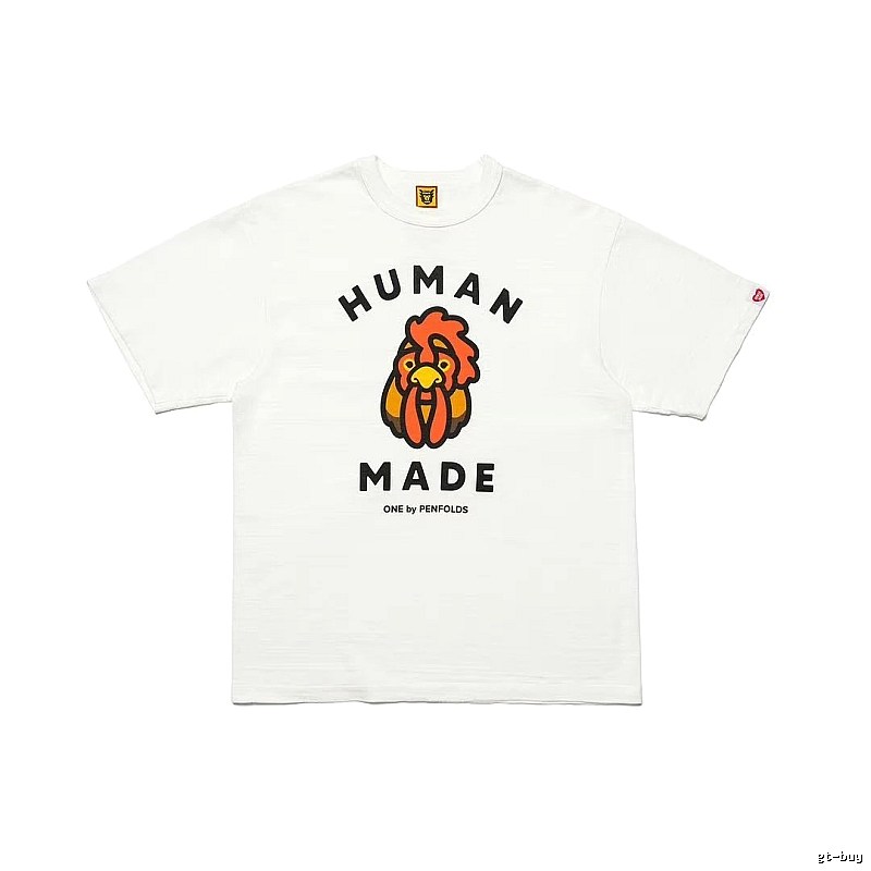 HUMAN MADE x Le Coq Sportif Co-branded Japanese Streetwear White T-Shirt