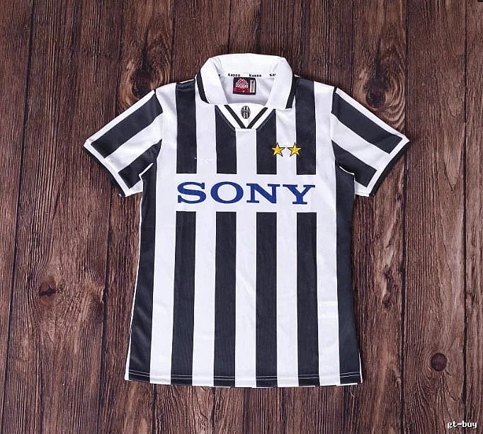 Inter Milan Patterned Brehme #3 soccer jersey Blue Black Striped with Signature Styling