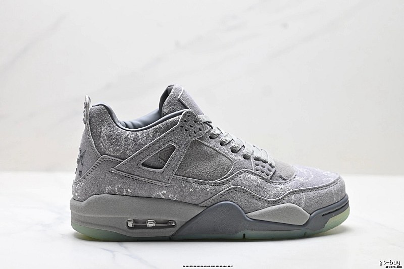 Jordan 4 Retro Style Grey Shoes