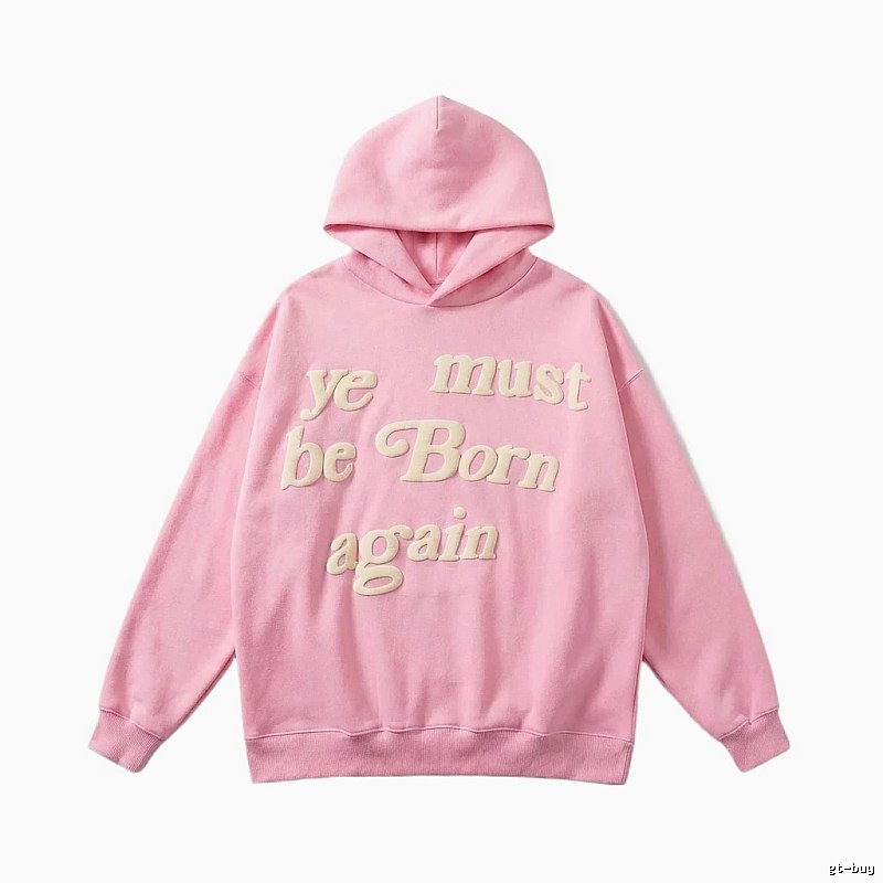 Kanye's Rebirth Series Pink Trendy Hoodie