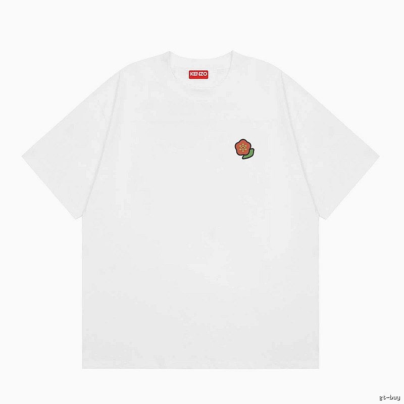 KENZO Crabapple Blossom Casual Style White Short Sleeve T-shirt