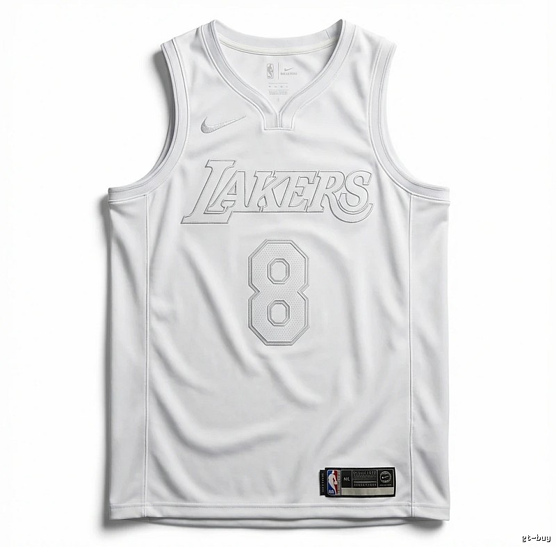 Kobe Lakers retro-style white tank top
