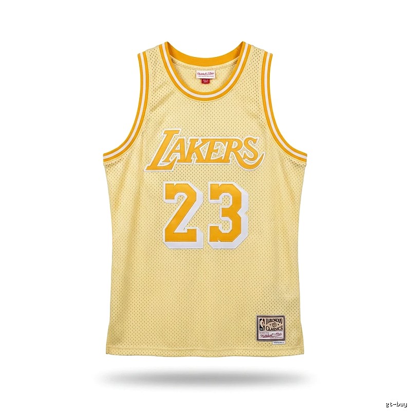 LBJ Lakers retro yellow jersey