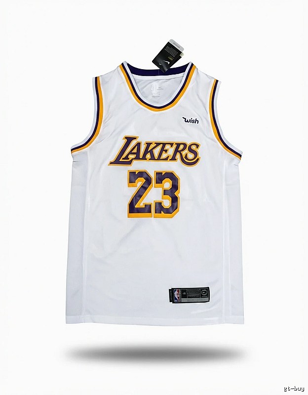 LBJ's retro white jersey of the Lakers