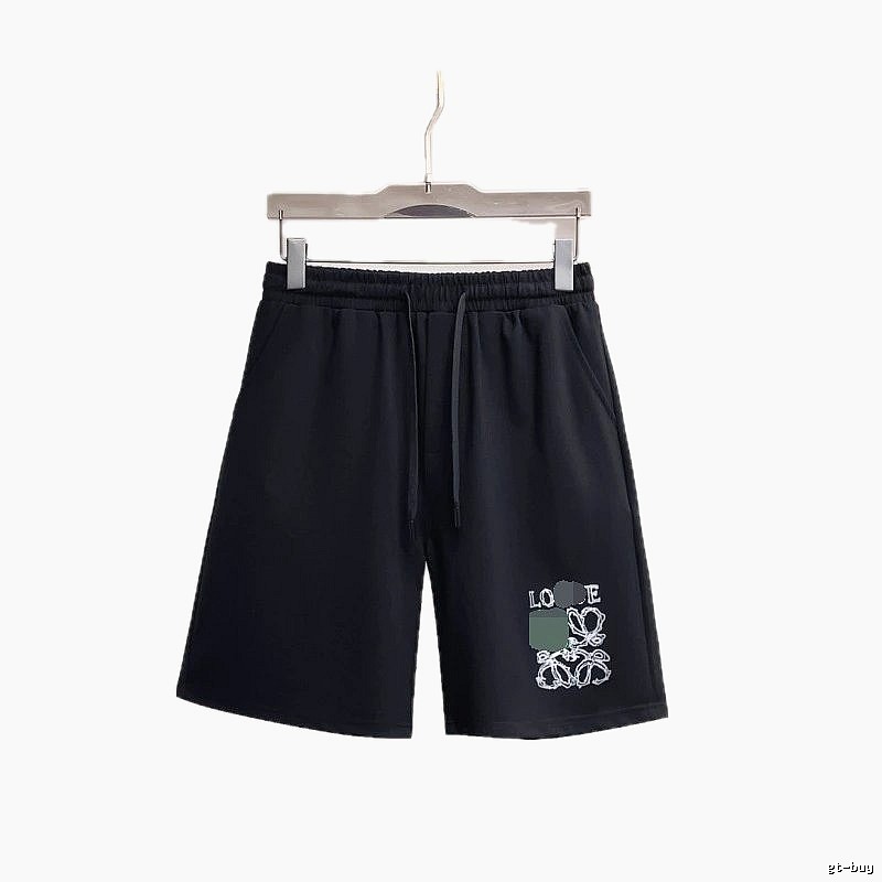 LOEWE Printed Casual Style Black Shorts
